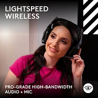 Logitech A50 LIGHTSPEED Wireless Gaming Headset with Base Station - Black