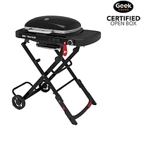 Open Box - Weber Traveler Compact 11000 BTU Portable Propane BBQ - Black