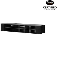 Open Box - South Shore Contemporary 75" TV Stand - Black Oak