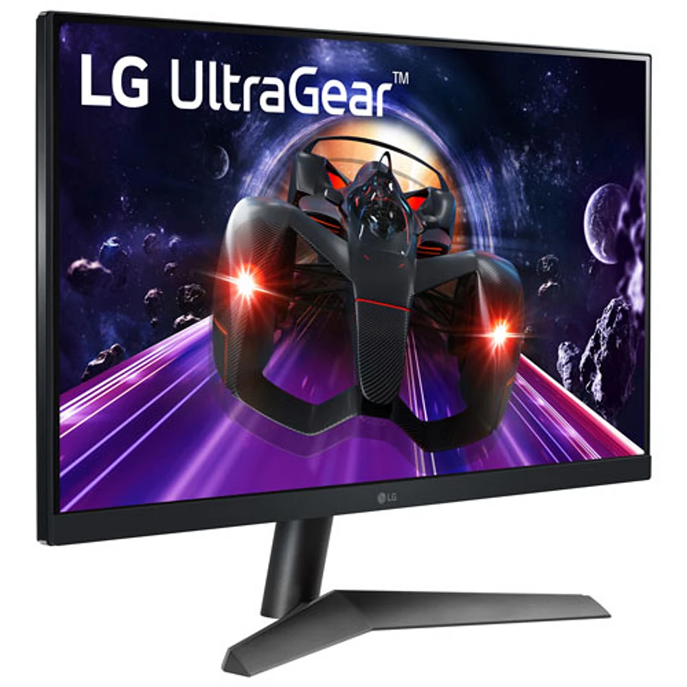 Moniteur de jeu FreeSync DEL IPS HD intégrale 144 Hz 24 po UltraGear de LG avec temps de réponse de 1 ms gris à gris (24GN60R-B) - Noir mat