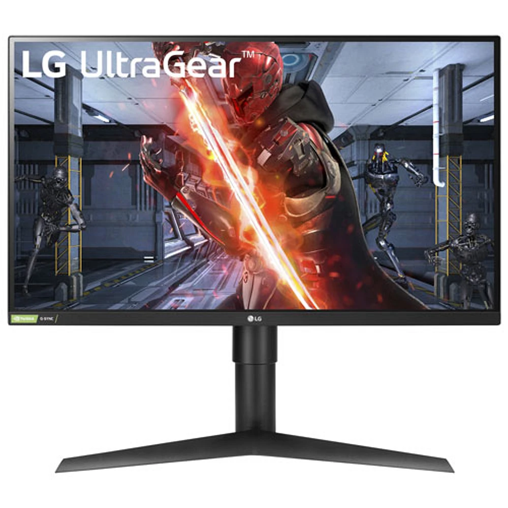 LG UltraGear 27" QHD 144Hz 1ms GTG IPS LED G-Sync FreeSync Gaming Monitor (27GL83A-B) - Matte Black