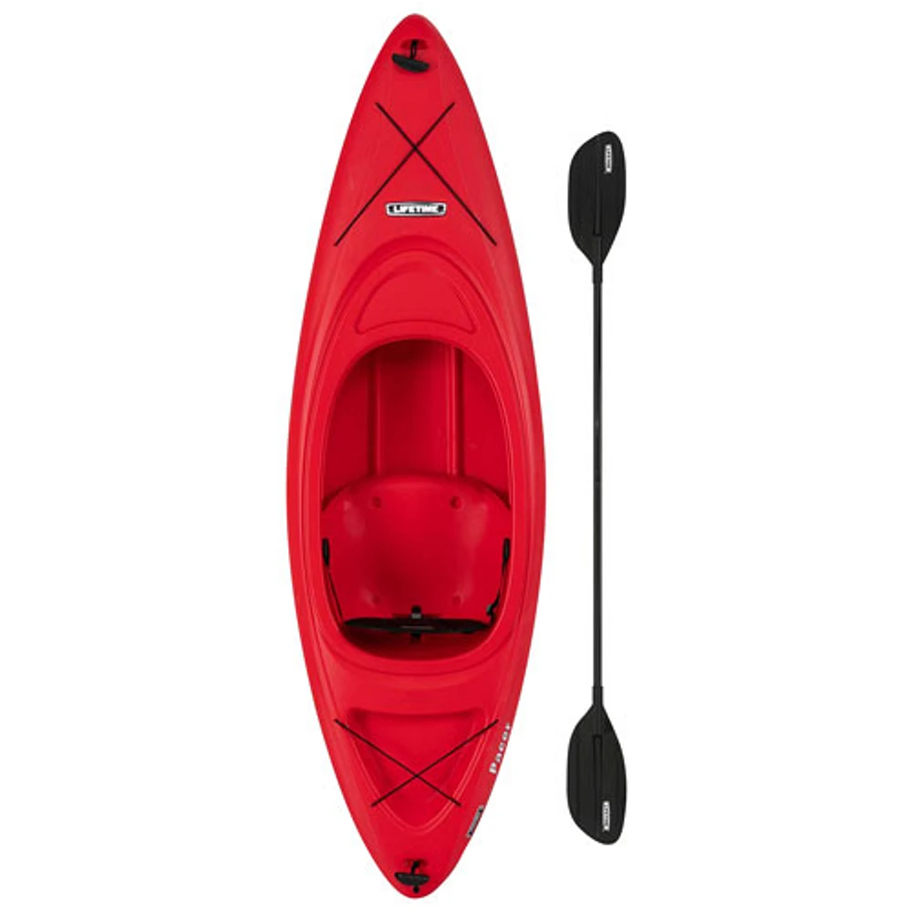 Kayak de 8 pi Pacer de Lifetime avec pagaie - Rouge