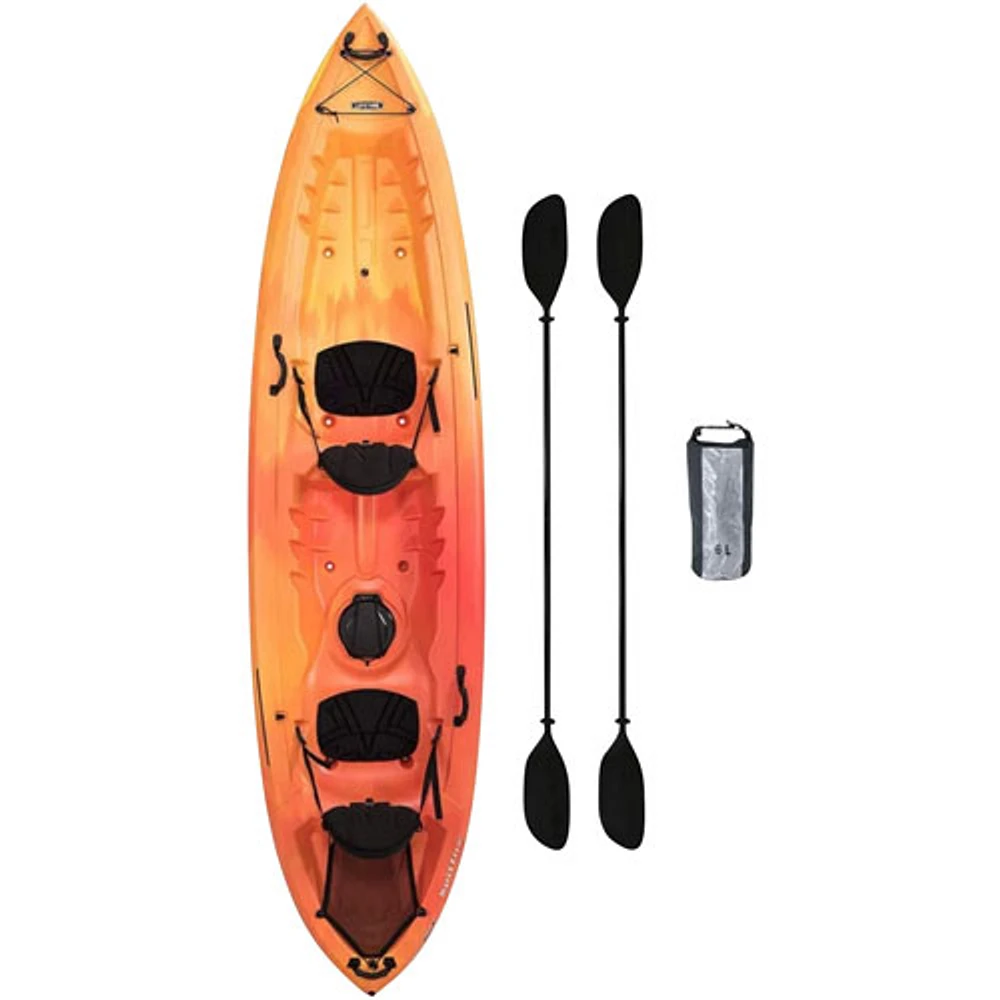 Kayak de 12 pi Spitfire avec pagaies de Lifetime - Orange