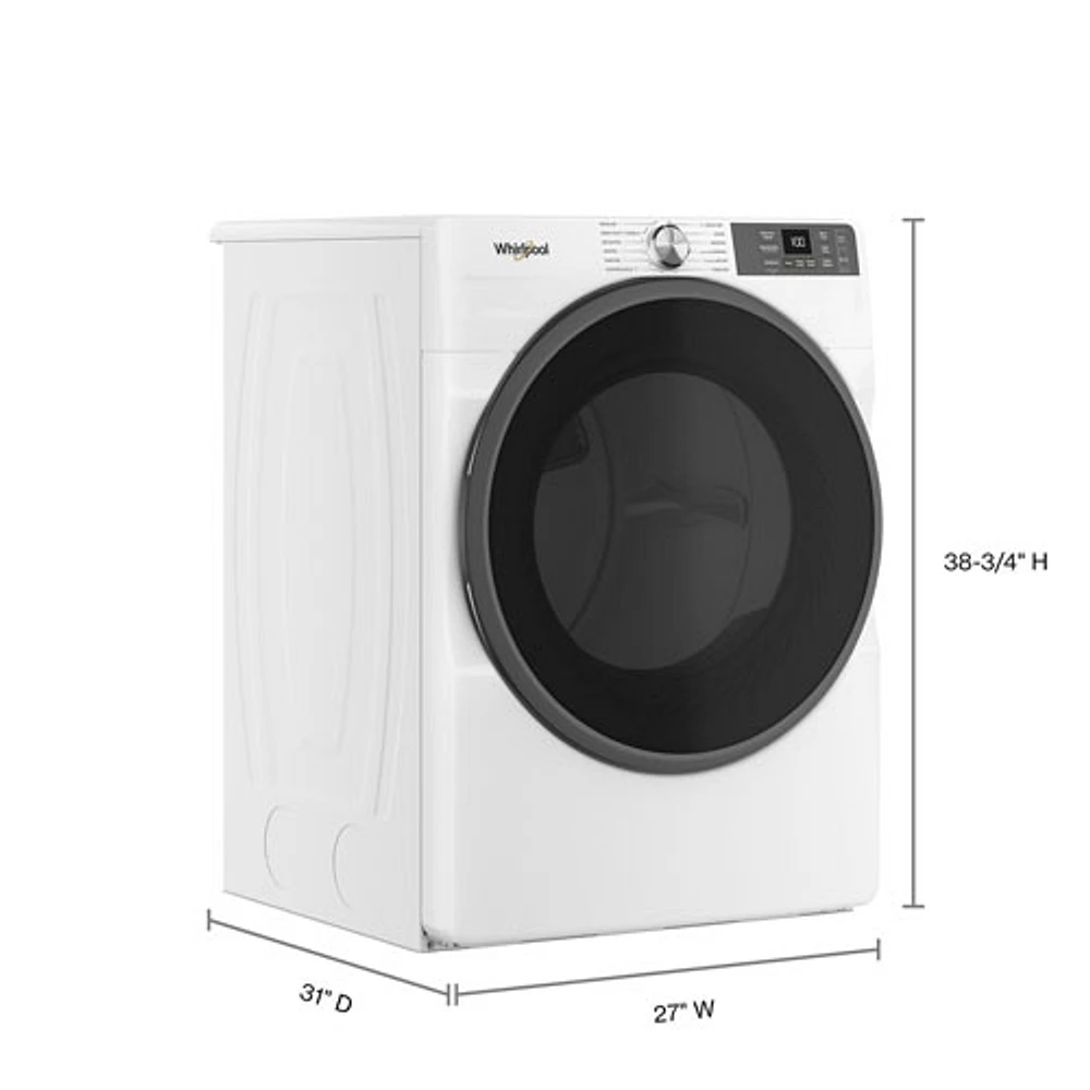 Whirlpool 7.4 Cu. Ft. Gas Steam Dryer (WGD5720RW) - White