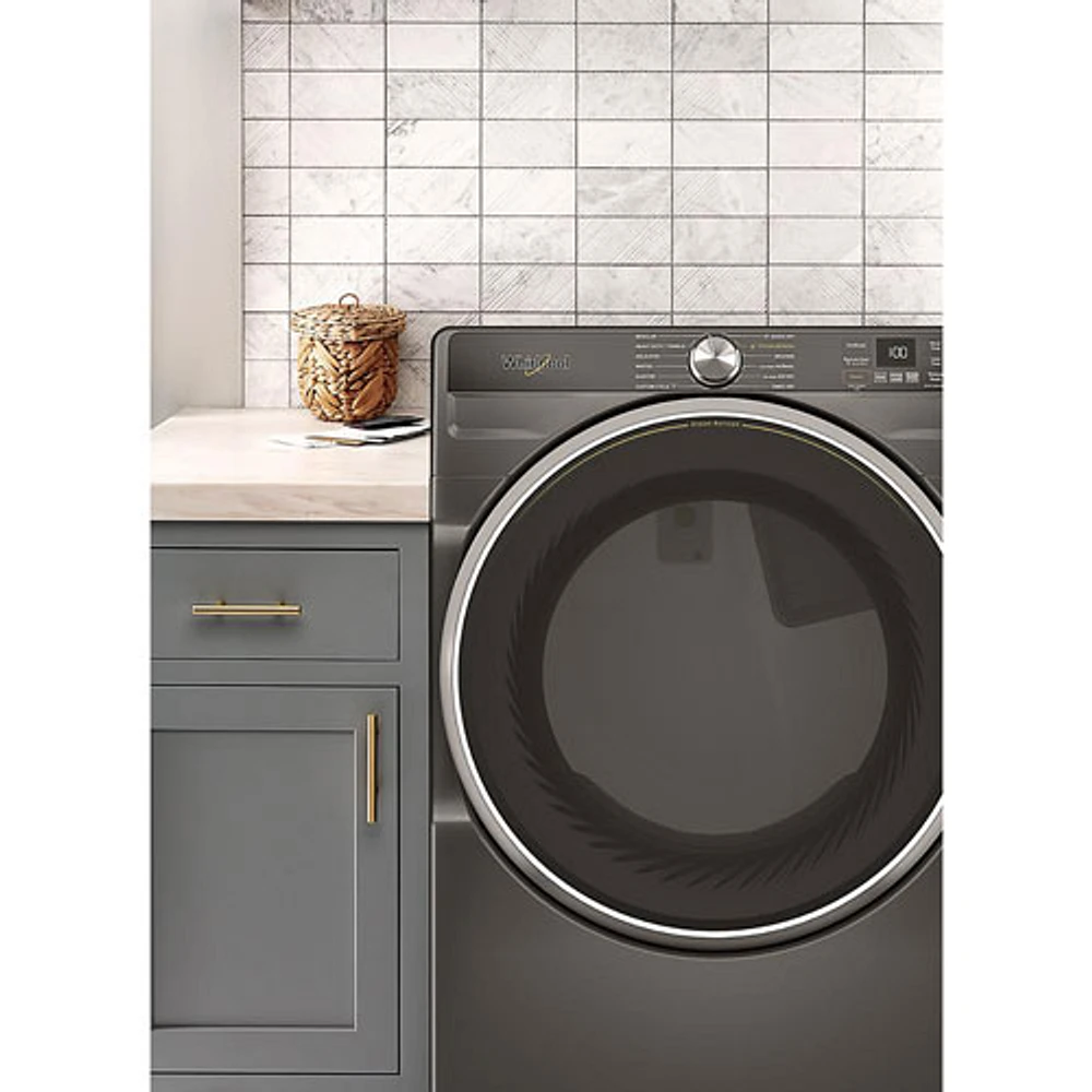 Whirlpool 7.4 Cu. Ft. Gas Steam Dryer (WGD6720RU) - Volcano Black