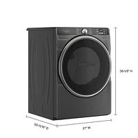 Whirlpool 7.4 Cu. Ft. Gas Steam Dryer (WGD6720RU) - Volcano Black