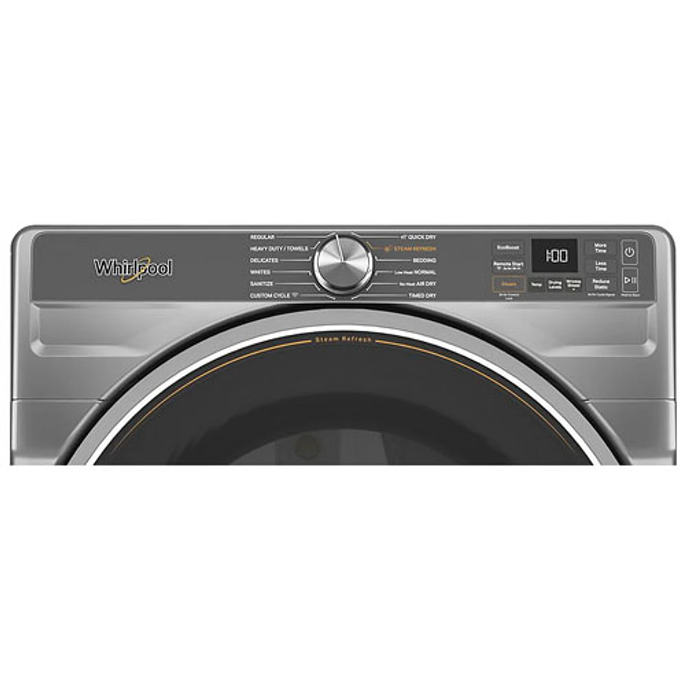 Whirlpool 7.4 Cu. Ft. Gas Steam Dryer (WGD6720RR) - Radiant Silver