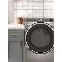 Whirlpool 7.4 Cu. Ft. Gas Steam Dryer (WGD6720RR) - Radiant Silver