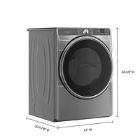 Whirlpool 7.4 Cu. Ft. Gas Steam Dryer (WGD6720RR) - Radiant Silver