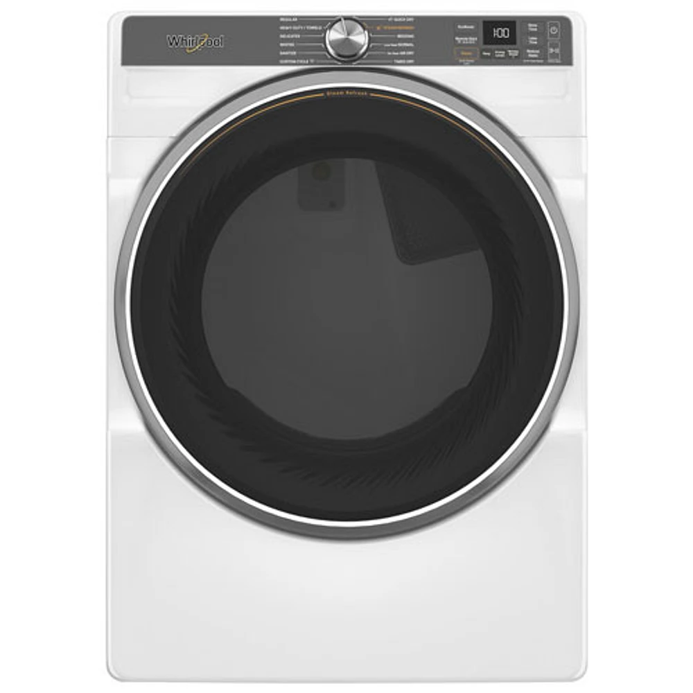 Whirlpool 7.4 Cu. Ft. Gas Steam Dryer (WGD6720RW) - White