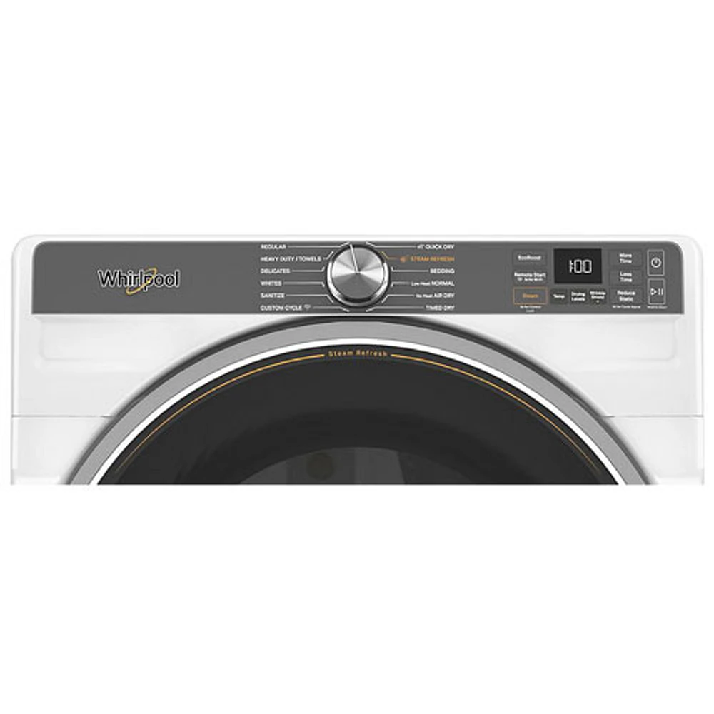 Whirlpool 7.4 Cu. Ft. Gas Steam Dryer (WGD6720RW) - White