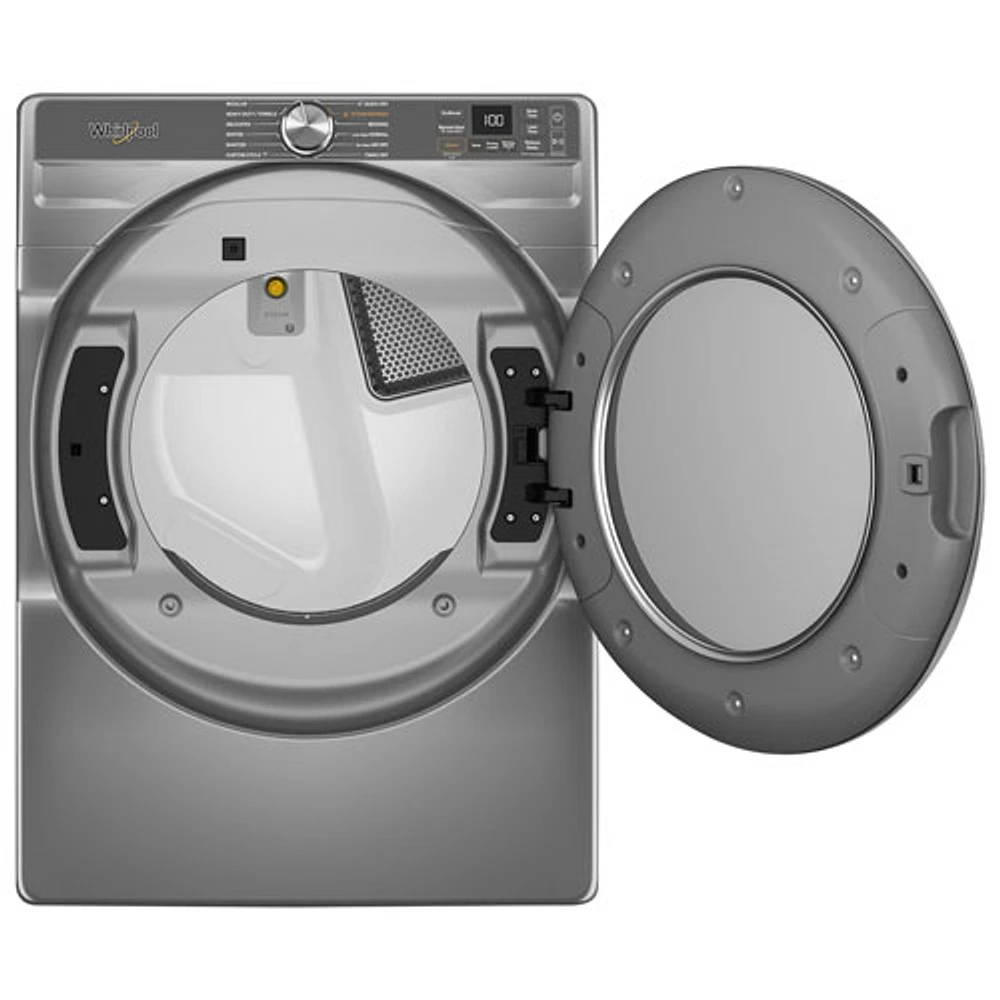 Whirlpool 7.4 Cu. Ft. Electric Steam Dryer (YWED6720RR) - Radiant Silver