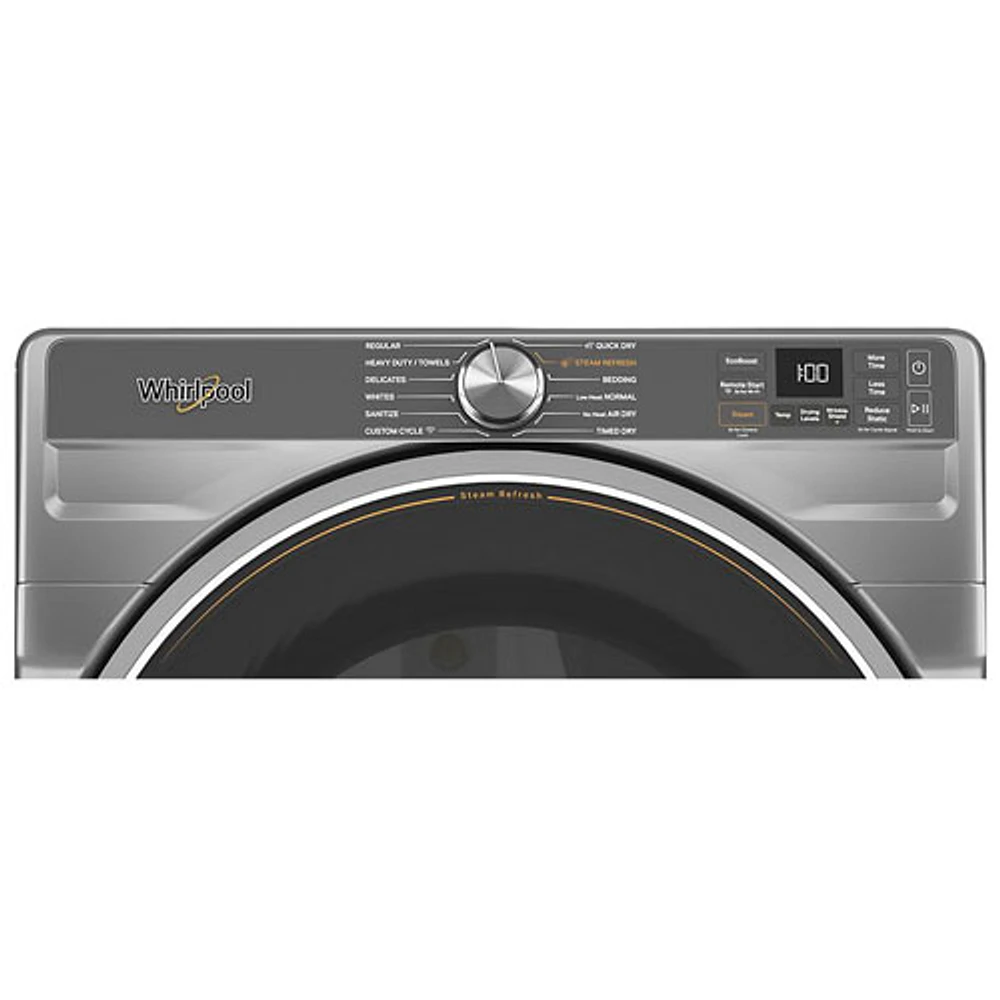 Whirlpool 7.4 Cu. Ft. Electric Steam Dryer (YWED6720RR) - Radiant Silver