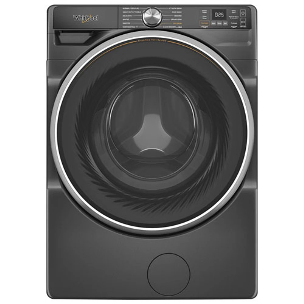 Whirlpool 5.0 Cu. Ft. High Efficiency Front Load Steam Washer (WFW6720RU) - Volcano Black