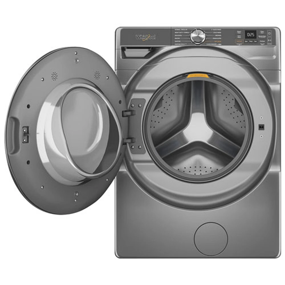 Whirlpool 5.8 Cu. Ft. High Efficiency Front Load Steam Washer (WFW6720RR) - Radiant Silver