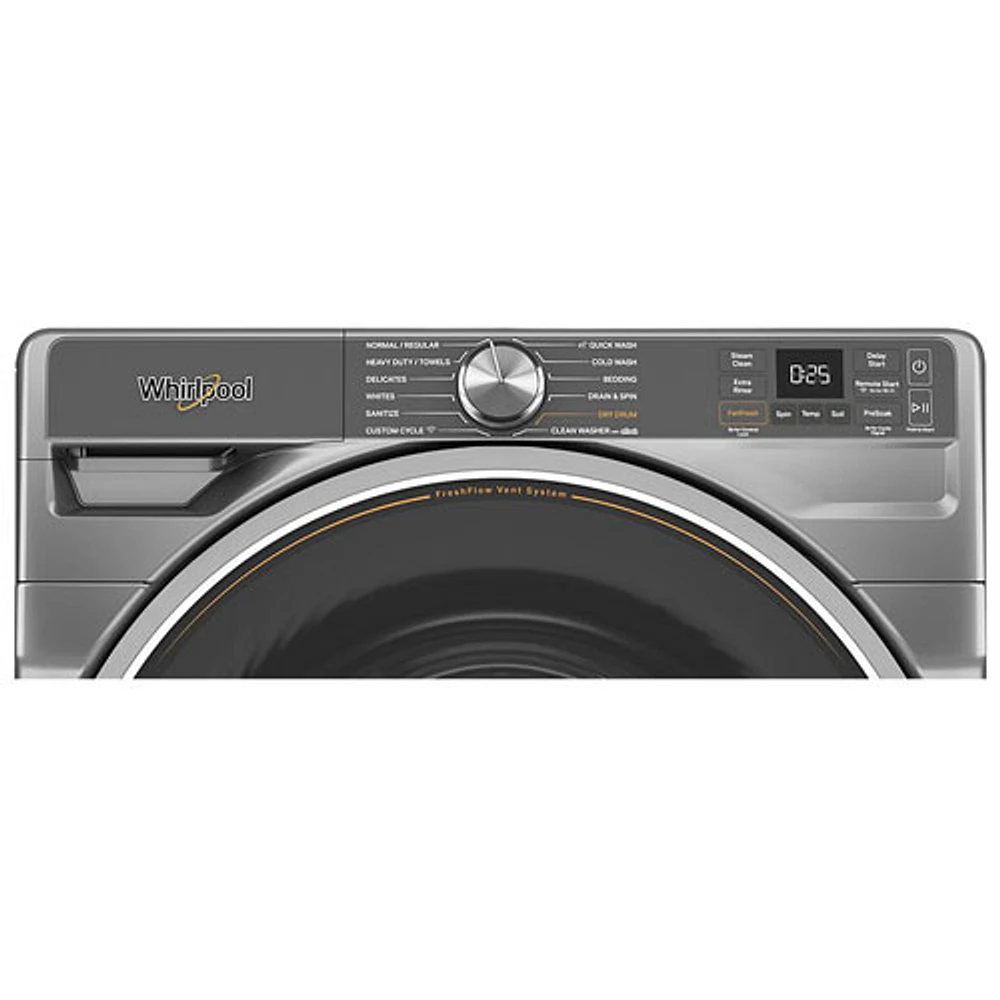 Whirlpool 5.8 Cu. Ft. High Efficiency Front Load Steam Washer (WFW6720RR) - Radiant Silver