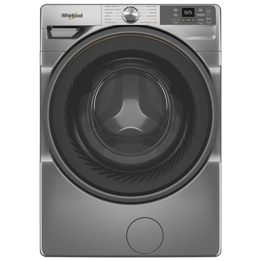 Whirlpool 4.5 Cu. Ft. High Efficiency Front Load Steam Washer (WFW5720RR) - Radiant Silver