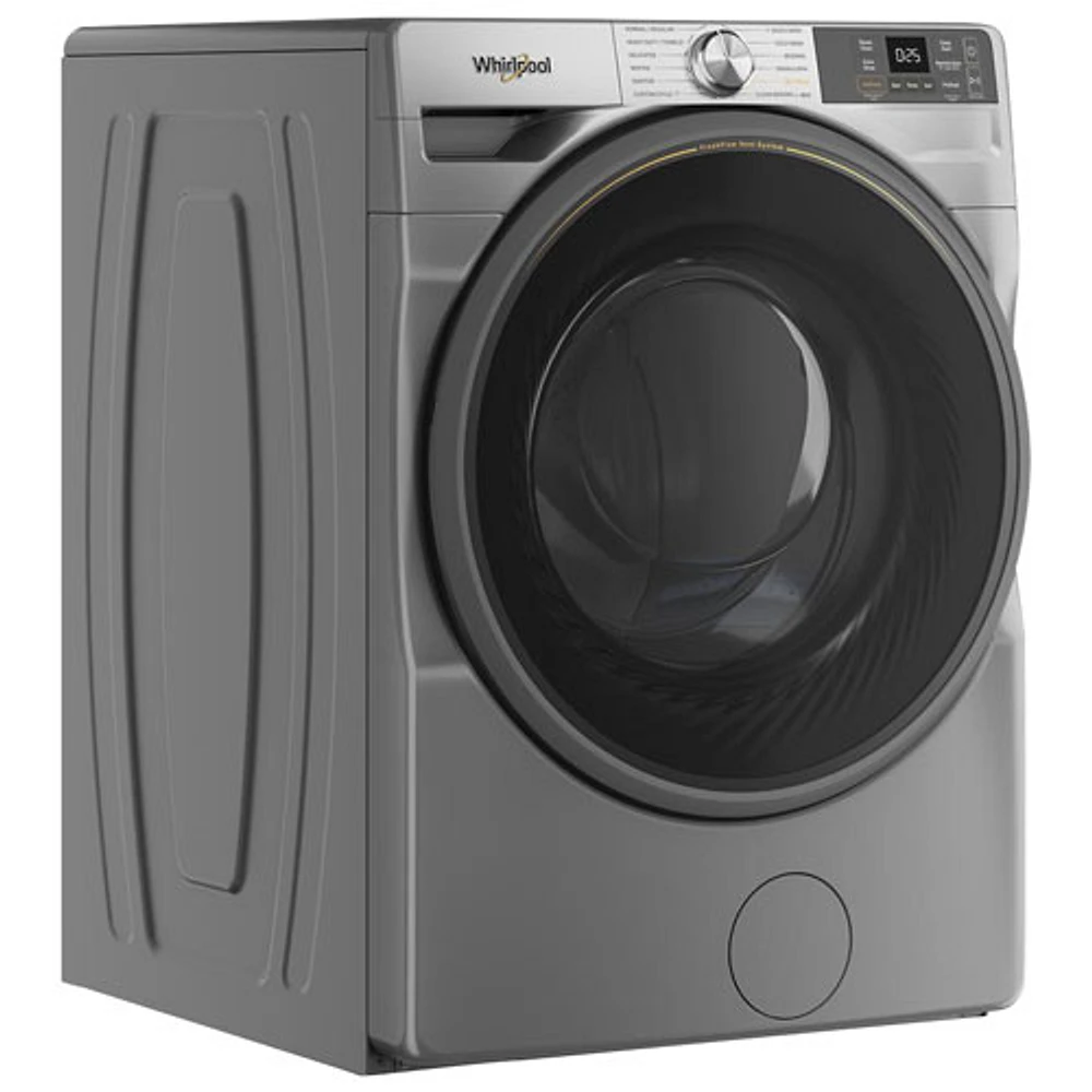 Whirlpool 5.2 Cu. Ft. High Efficiency Front Load Steam Washer (WFW5720RR) - Radiant Silver