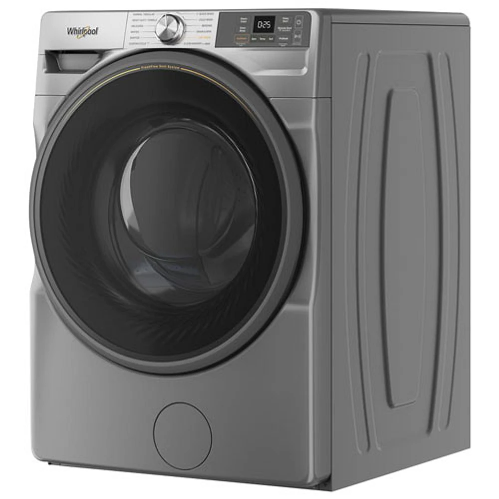 Whirlpool 5.2 Cu. Ft. High Efficiency Front Load Steam Washer (WFW5720RR) - Radiant Silver