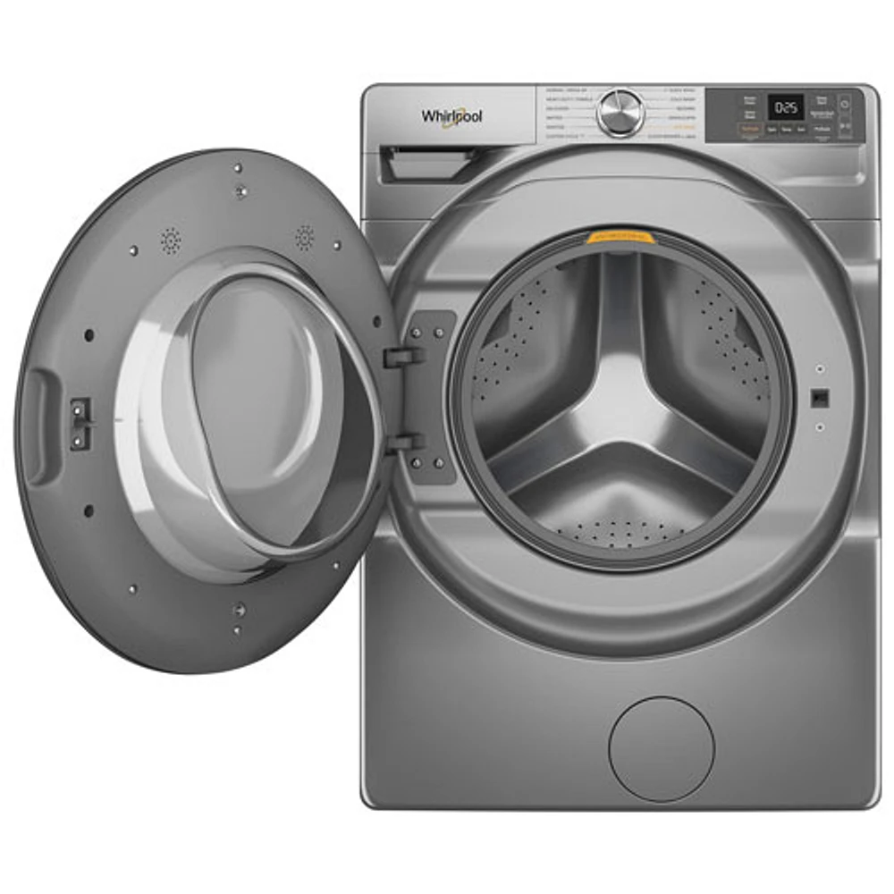 Whirlpool 5.2 Cu. Ft. High Efficiency Front Load Steam Washer (WFW5720RR) - Radiant Silver