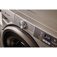 Whirlpool 5.2 Cu. Ft. High Efficiency Front Load Steam Washer (WFW5720RR) - Radiant Silver