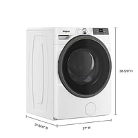 Whirlpool 4.5 Cu. Ft. High Efficiency Front Load Steam Washer (WFW5720RW) - White