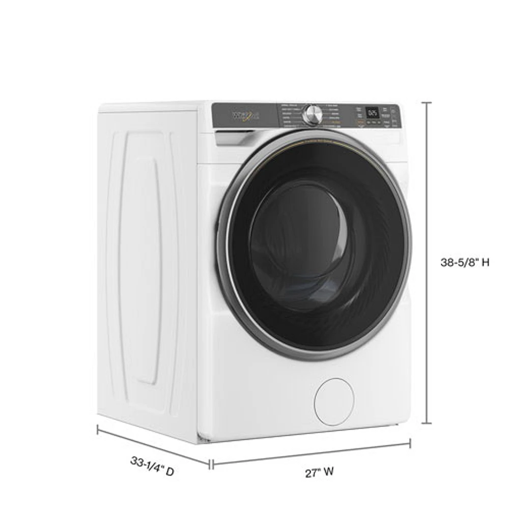 Whirlpool 5.8 Cu. Ft. High Efficiency Front Load Steam Washer (WFW6720RW) - White