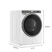 Whirlpool 5.8 Cu. Ft. High Efficiency Front Load Steam Washer (WFW6720RW) - White