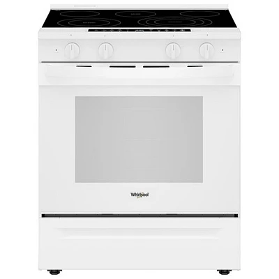 Cuisinière électrique encastrable avec four autonettoyant et friture à l'air chaud 5,3 pi³ 31 po de Whirlpool (YWSES7530RW) - Blanc