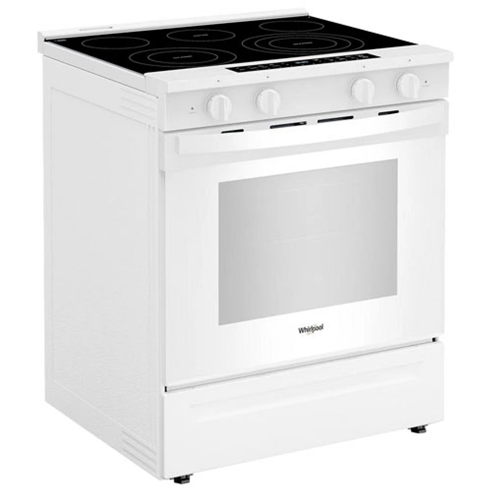 Cuisinière électrique encastrable avec four autonettoyant et friture à l'air chaud 5,3 pi³ 31 po de Whirlpool (YWSES7530RW) - Blanc