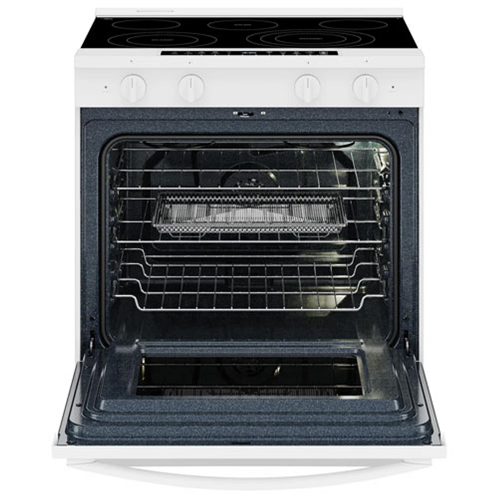 Cuisinière électrique encastrable avec four autonettoyant et friture à l'air chaud 5,3 pi³ 31 po de Whirlpool (YWSES7530RW) - Blanc