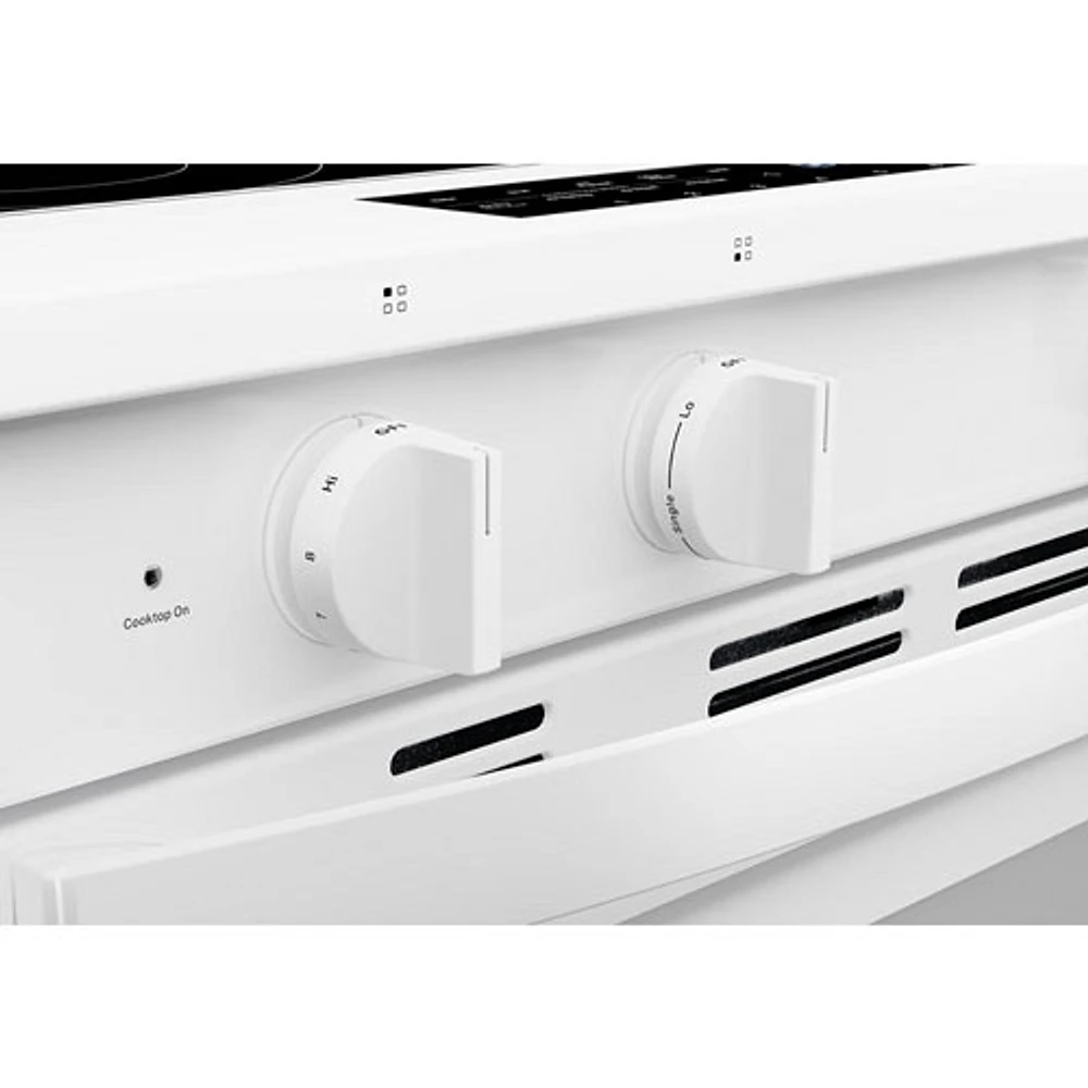 Cuisinière électrique encastrable avec four autonettoyant et friture à l'air chaud 5,3 pi³ 31 po de Whirlpool (YWSES7530RW) - Blanc