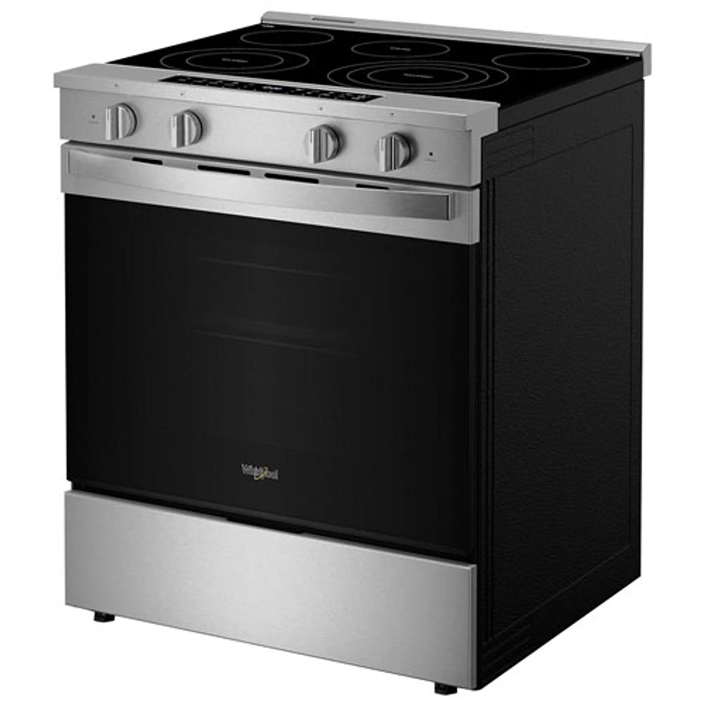 Whirlpool 31" 5.3 Cu. Ft. Self-Clean Slide-In Electric Air Fry Range (YWSES7530RZ) -Fingerprint Resistant Stainless