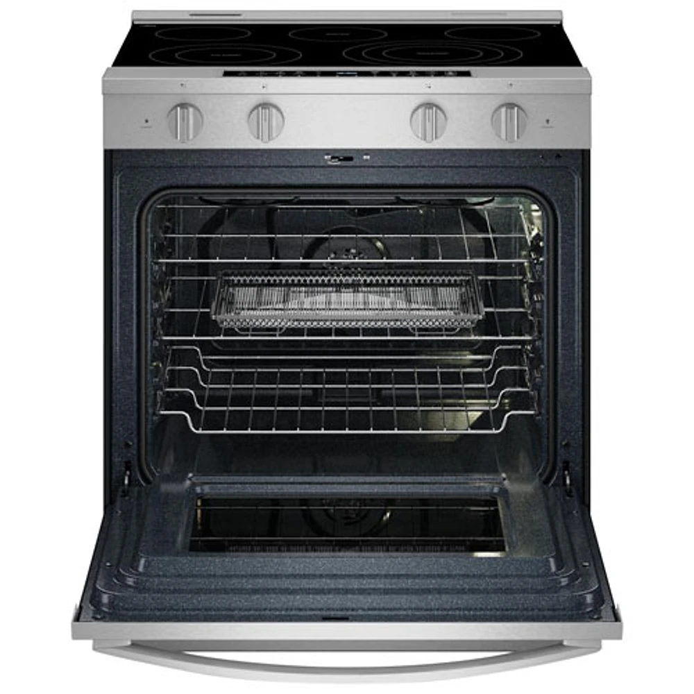 Cuisinière électrique autonettoyante encastrable et friture à l'air chaud 5,3 pi³ 31 po de Whirlpool (YWSES7530RZ) - Acier inoxydable résistant aux traces de doigts