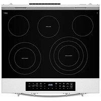 Cuisinière électrique autonettoyante encastrable et friture à l'air chaud 5,3 pi³ 31 po de Whirlpool (YWSES7530RZ) - Acier inoxydable résistant aux traces de doigts