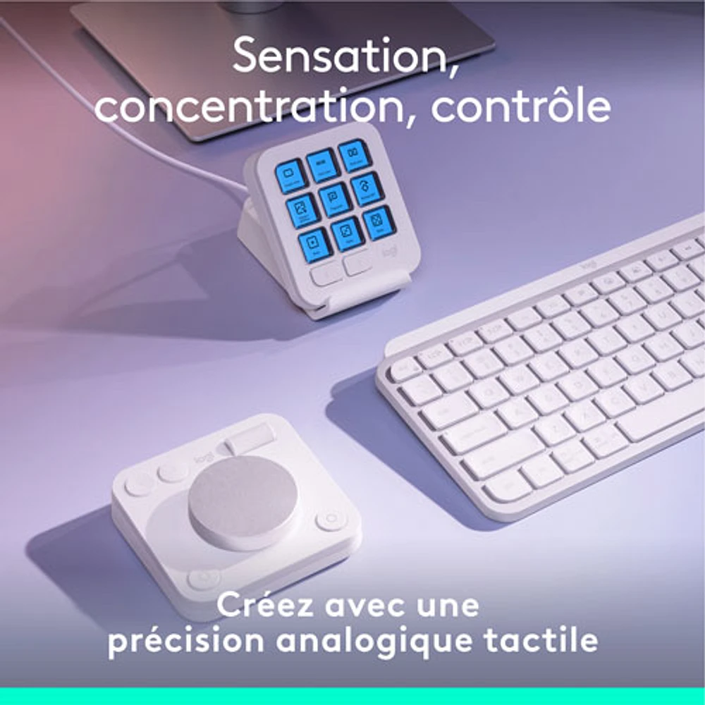 Console numérique programmable et molette de commande MX Creative de Logitech