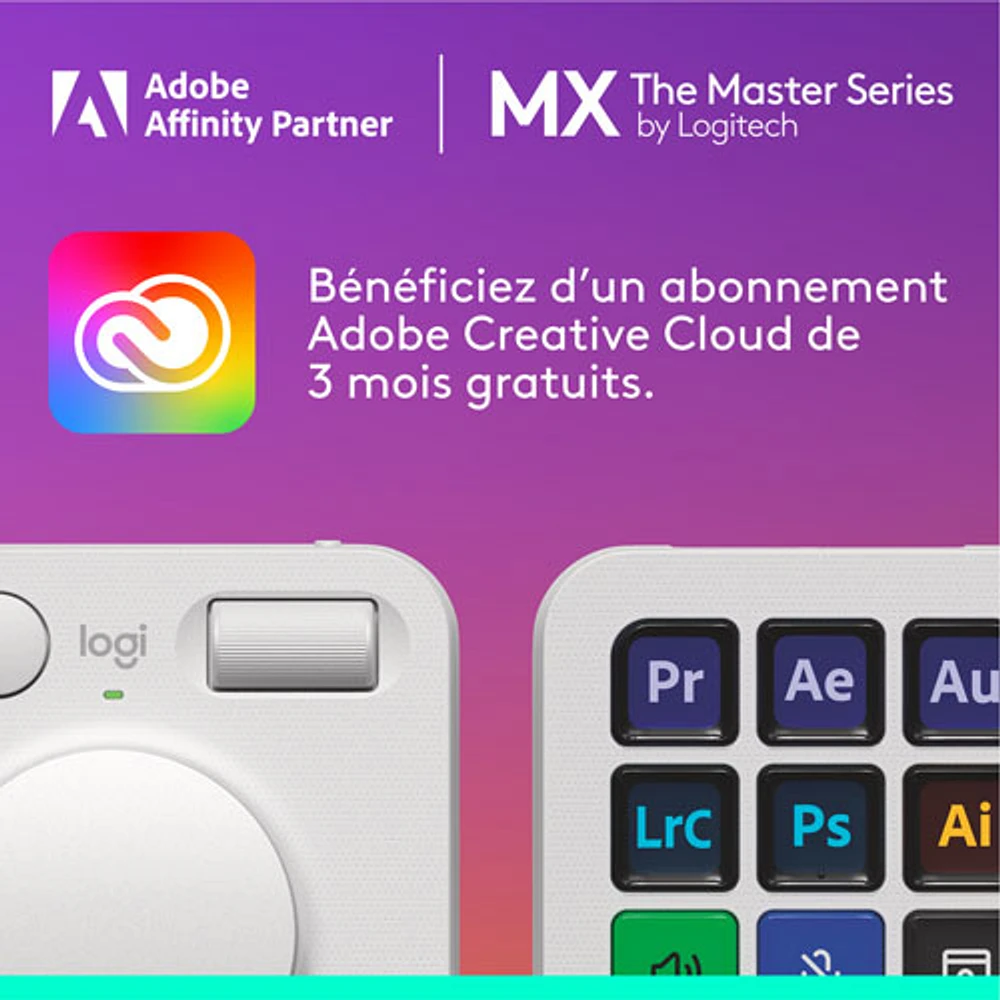 Console numérique programmable et molette de commande MX Creative de Logitech