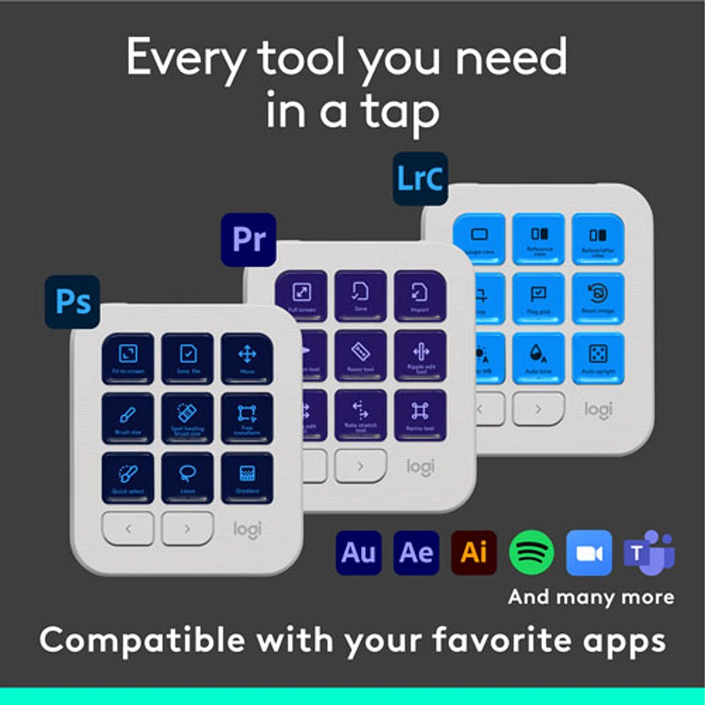 Logitech MX Creative Console Programmable Keypad and Control Dial