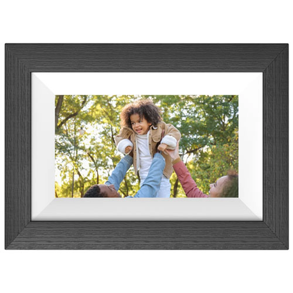 FotoStream 7" Digital Photo Frame with Interchangeable Frames (FS-WPF01EF) - Oak/Black