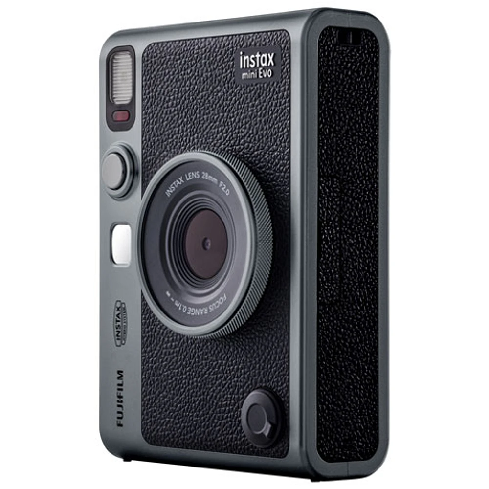 Fujifilm Instax Mini Evo SE 90th Anniversary Instant Camera Bundle - Dark Silver