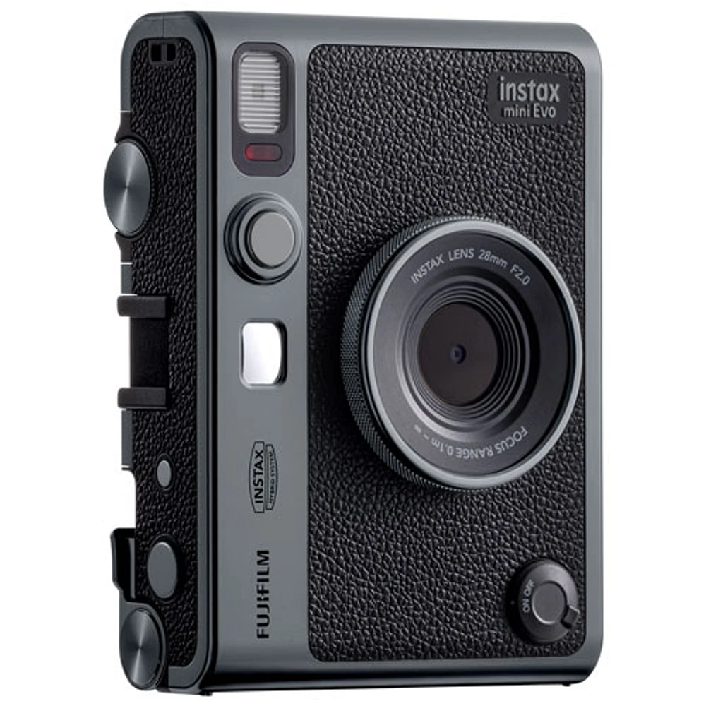Fujifilm Instax Mini Evo SE 90th Anniversary Instant Camera Bundle - Dark Silver