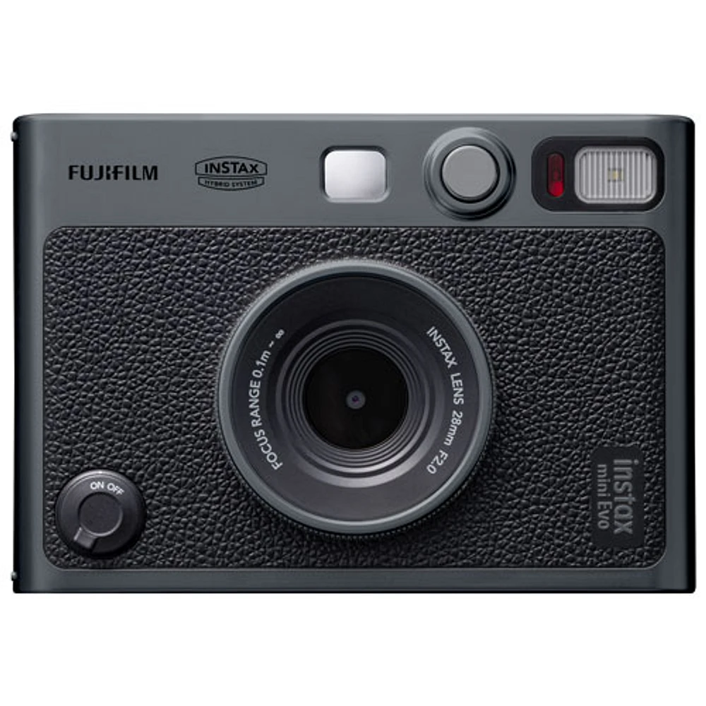 Fujifilm Instax Mini Evo SE 90th Anniversary Instant Camera Bundle - Dark Silver