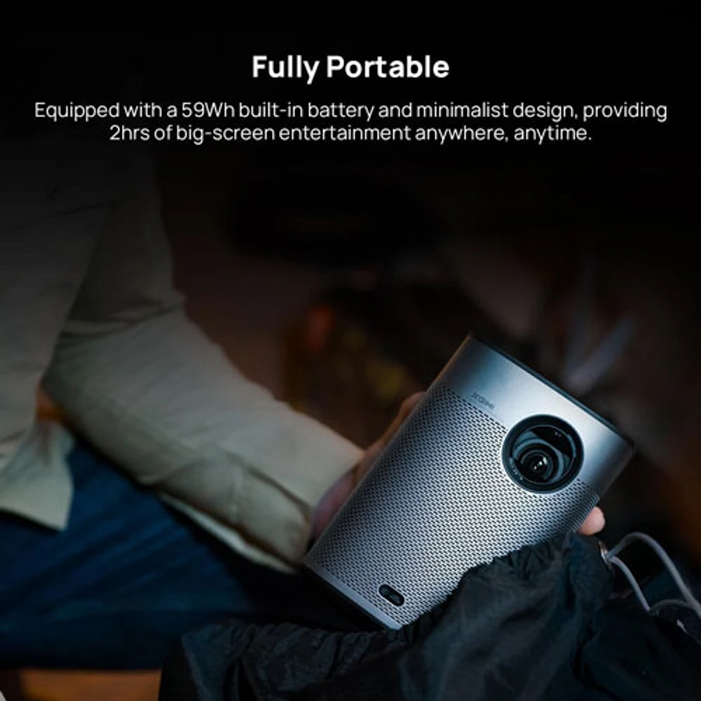 XGIMI Halo+ 1080p Wi-Fi/Bluetooth 700 ISO Lumen Portable Home Theatre Projector with Speakers