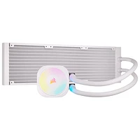 Système de refroidissement liquide de 360 mm RVB pour processeur iCUE LINK Titan RX de Corsair - Blanc