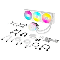 Système de refroidissement liquide de 360 mm RVB pour processeur iCUE LINK Titan RX de Corsair - Blanc