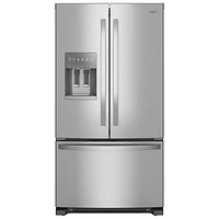 Whirlpool 36" 24.7 Cu. Ft. French Door Refrigerator with Water & Ice Dispenser (WRFF3436RZ) - Stainless Steel