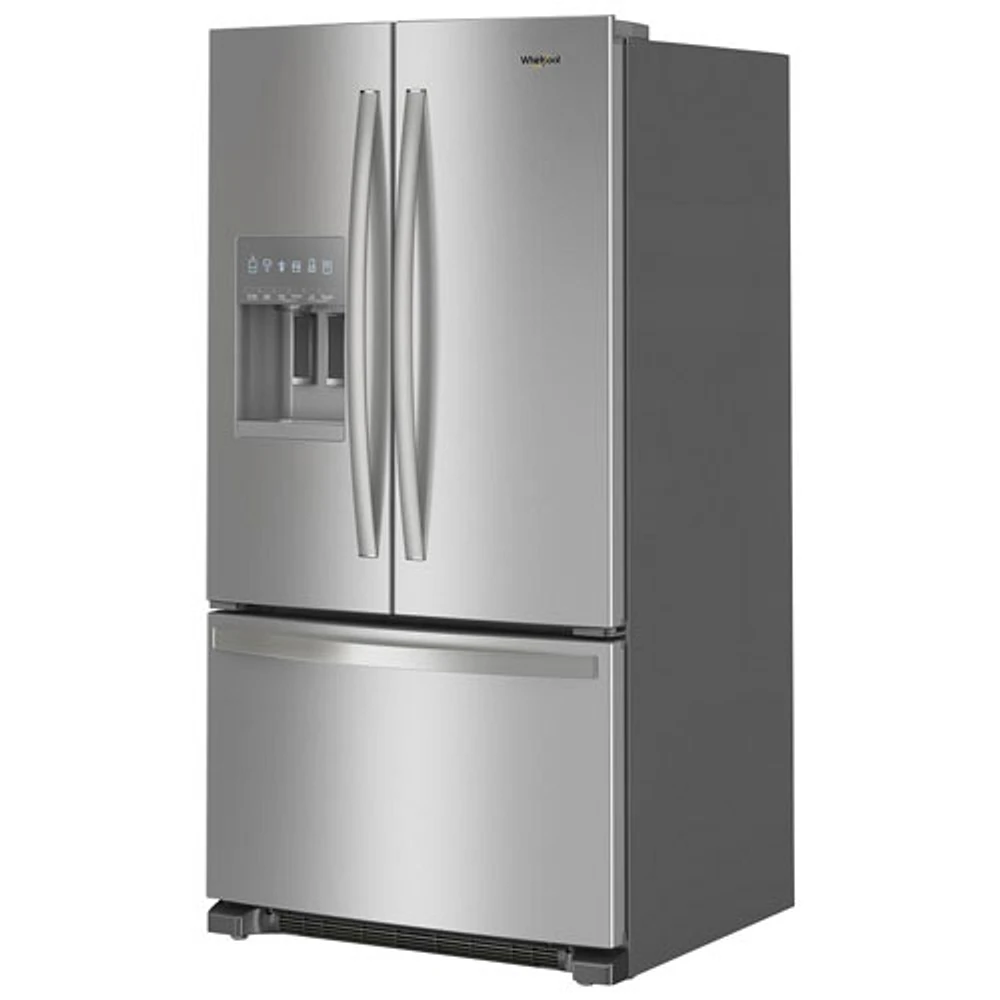 Whirlpool 36" 24.7 Cu. Ft. French Door Refrigerator with Water & Ice Dispenser (WRFF3436RZ) - Stainless Steel