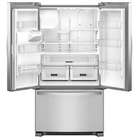 Whirlpool 36" 24.7 Cu. Ft. French Door Refrigerator with Water & Ice Dispenser (WRFF3436RZ) - Stainless Steel