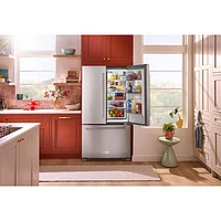 KitchenAid 36" 20 Cu. Ft. French Door Refrigerator with Water Dispenser (KRFC136RPS) - Stainless Steel