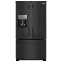 Whirlpool 36" 24.7 Cu. Ft. French Door Refrigerator with Water & Ice Dispenser (WRFF3436RB) - Black